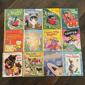 COPY - Vintage golden books, lot #18, 20 books